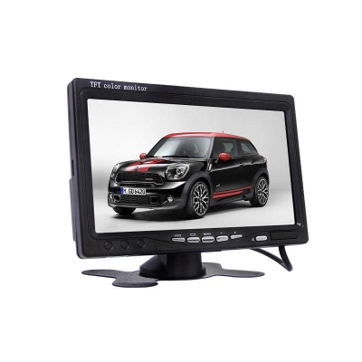 Picture of 7inch Car Monitor 16:9 800x480 LCD Rearview Monitor Black