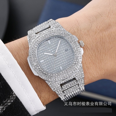 Picture of Luxury Fashion Mens Stainless Steel Watches Male Sports Quartz Wristwatch Calendar Luminous Clock Men Business Casual Watch White
