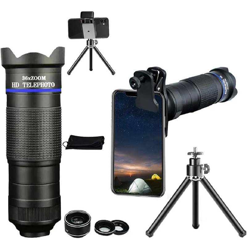 Picture of Apexel 36X HD Telephoto Lens kit for smartphones Black