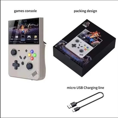 Picture of SJGAM M18 Retro Handheld Gaming Console 4.3 IPS Display Beige