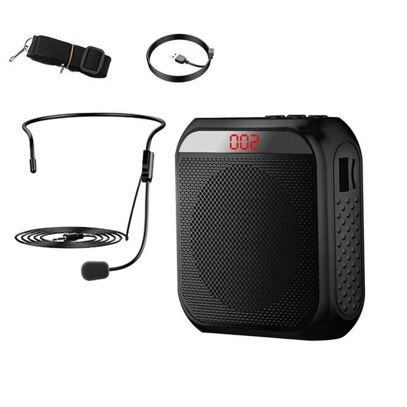 Picture of Wireless Portable Voice Amplifier with Dual Microphone (Headset + Hand Mic)|Rechargeable Mini Sound System | Ideal for Teachers, Trainers & Tour Guides.wireless speaker 