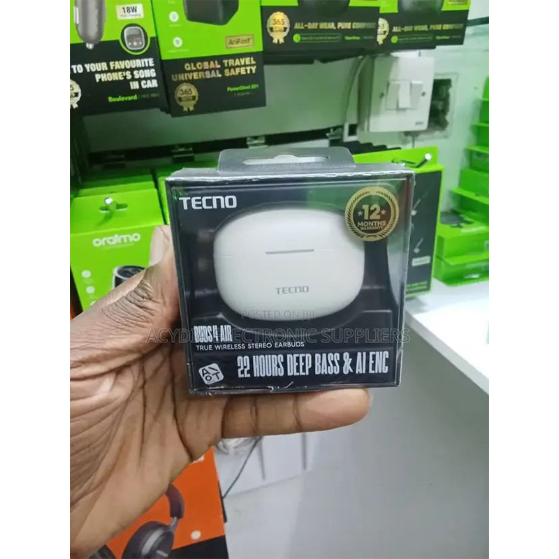 Picture of Tecno Buds 4 Air ENC TWS Earbuds - White