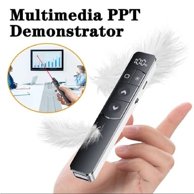 Picture of S10 2.4Ghz Wireless Presenter Remote Controller PPT Page Turner Black