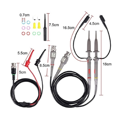 Picture of P6100 100 MHz Oscilloscope Clip Probes with BNC to 