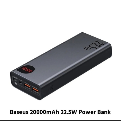 Picture of Baseus PPADM20S 20000mah Adaman Metal Fast Charging Power Bank (22.5W) Black