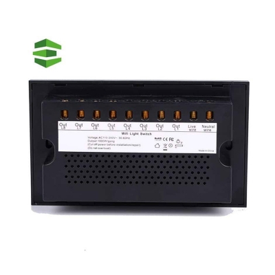 Picture of Smart 8 gang Wifi and manul Touch wall switch White