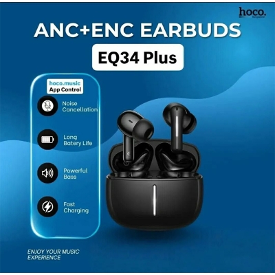 Picture of Hoco EQ34 Plus Rima New Wireless Earbuds Black