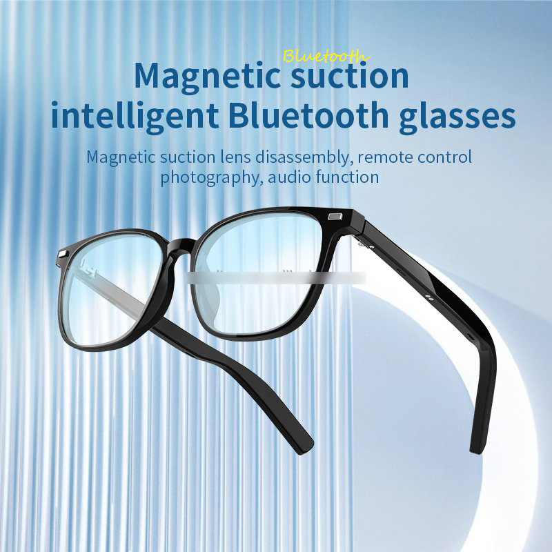 Picture of G05-T3 3-in-1 Magnetic Lens Smart Audio Glasses Black
