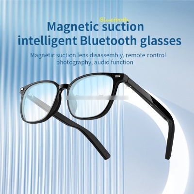 Picture of G05-T3 3-in-1 Magnetic Lens Smart Audio Glasses Black