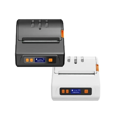Picture of Portable Bluetooth Thermal Label and Receipt Printer - Wireless Mini Receipt & Barcode Maker for Android and iOS and windows Black