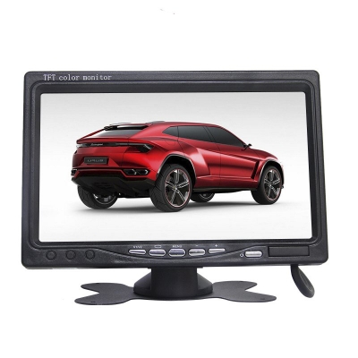 Picture of 7inch Car Monitor 16:9 800x480 LCD Rearview Monitor Black