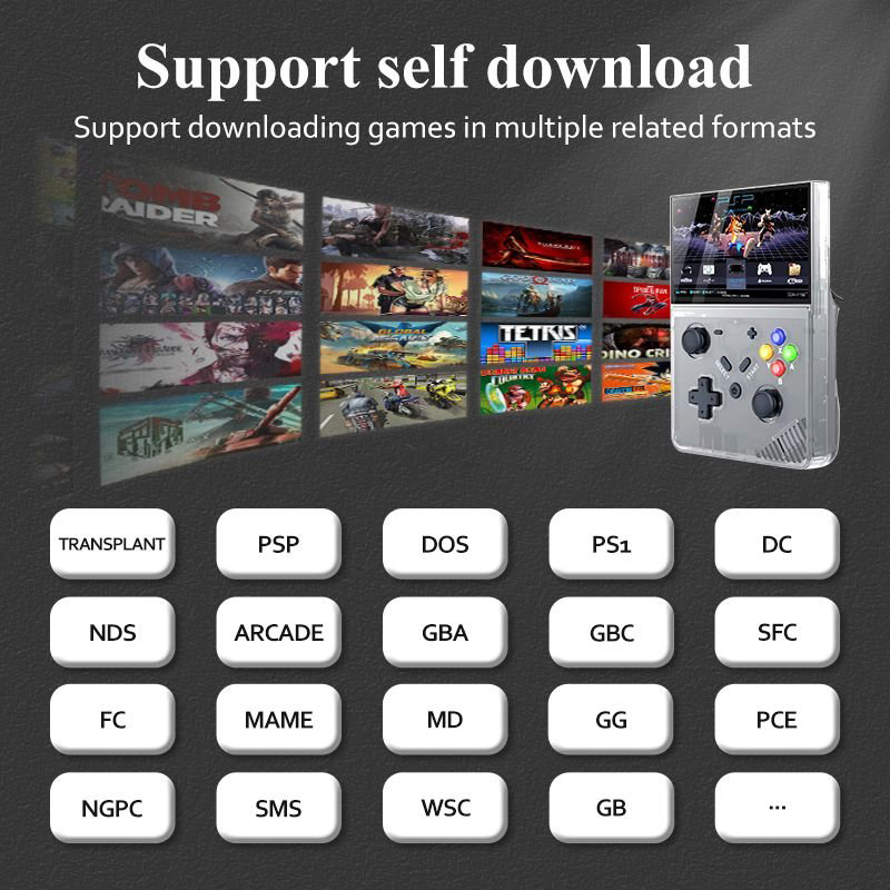 Picture of SJGAM M18 Retro Handheld Gaming Console 4.3 IPS Display Beige