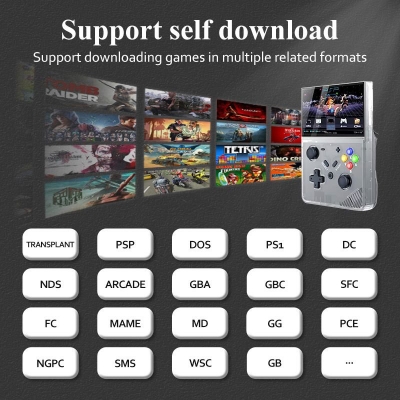 Picture of SJGAM M18 Retro Handheld Gaming Console 4.3 IPS Display Beige