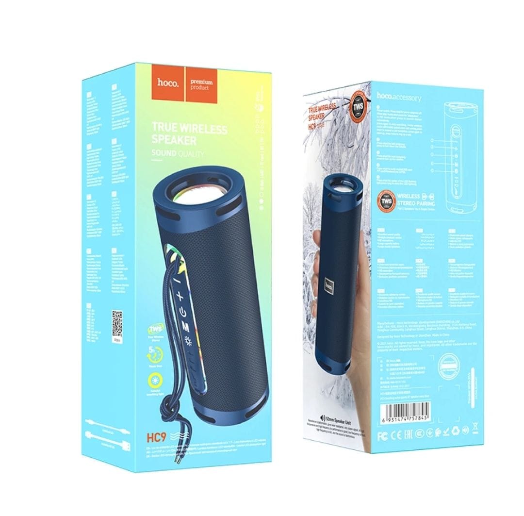 Picture of HOCO HC9 Wireless Speaker Dazzling Pulse Sports Portable Bluetooth Loudspeaker with Colorful Ambient Light