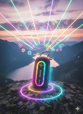 Picture of JIAYOU Sonic 6 Bluetooth Speaker – Powerful 16W Sound, 6-Hour Playback, USB-C Charging
