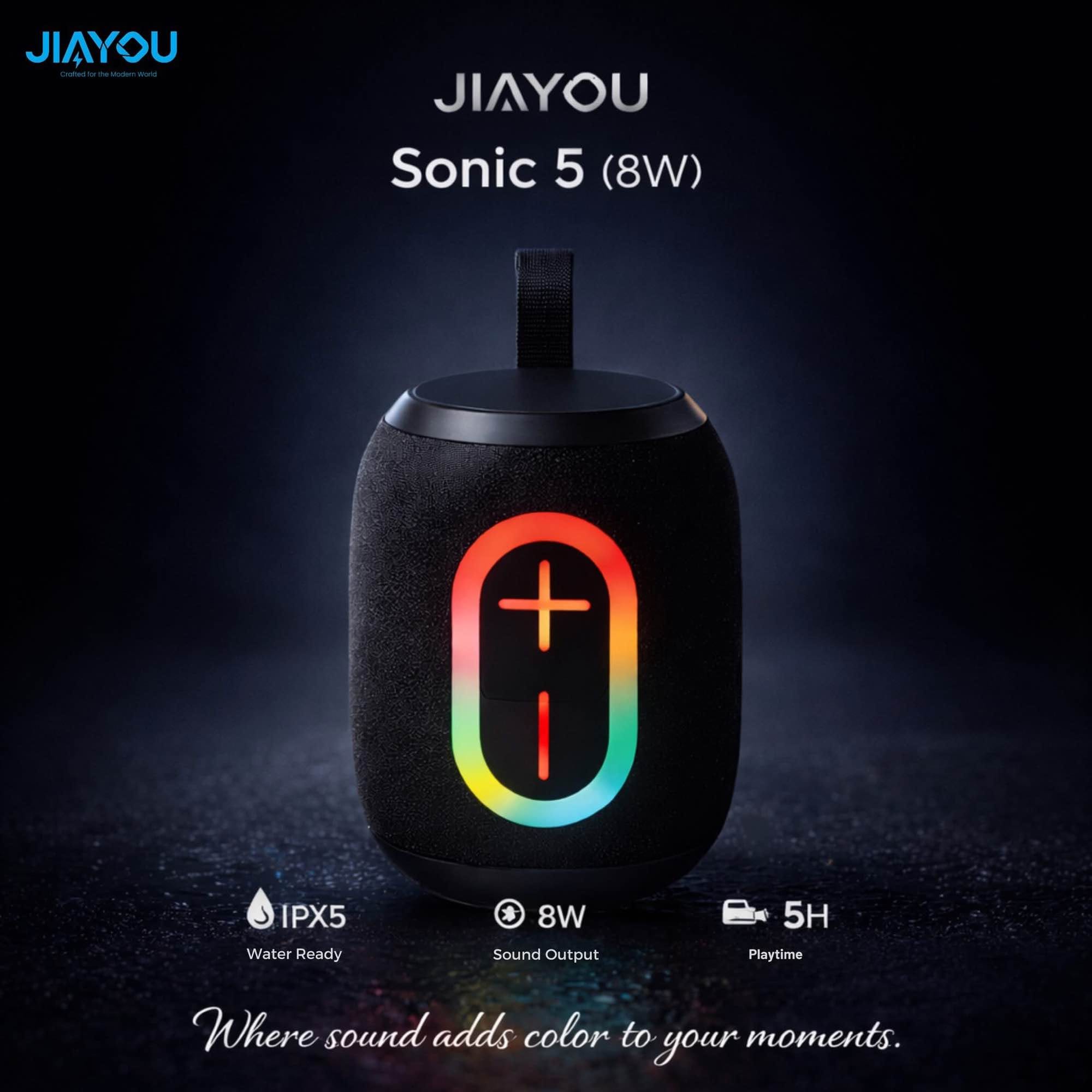 Picture of JIAYOU Sonic 5 Bluetooth Speaker (8W, Bluetooth 5.4, Type-C Charging)