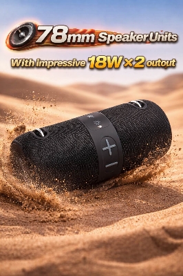 Picture of Jiayou Sonic 10 Portable Bluetooth Speaker with Belt, Bluetooth 5.4, 4000mAh Battery