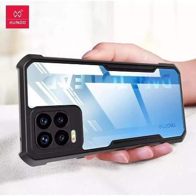 Picture of Realme 8(4g)/realme 8 pro (4g) এর জন্য xundd কেস শকপ্রুফ স্বচ্ছ ফোন কভার (Back Case Cover For Smartphone)-Black