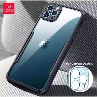 Picture of Iphone 12 pro max এর জন্য xundd কেস আঘাতনিরোধী স্বচ্ছ ফোন কভার (Back Case Cover For Smartphone)-Black