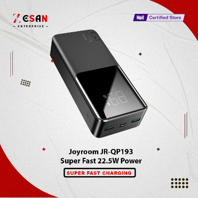 Picture of Joyroom JR-QP193 Super Fast 22.5W Power Bank 30000mAh-Black-Black