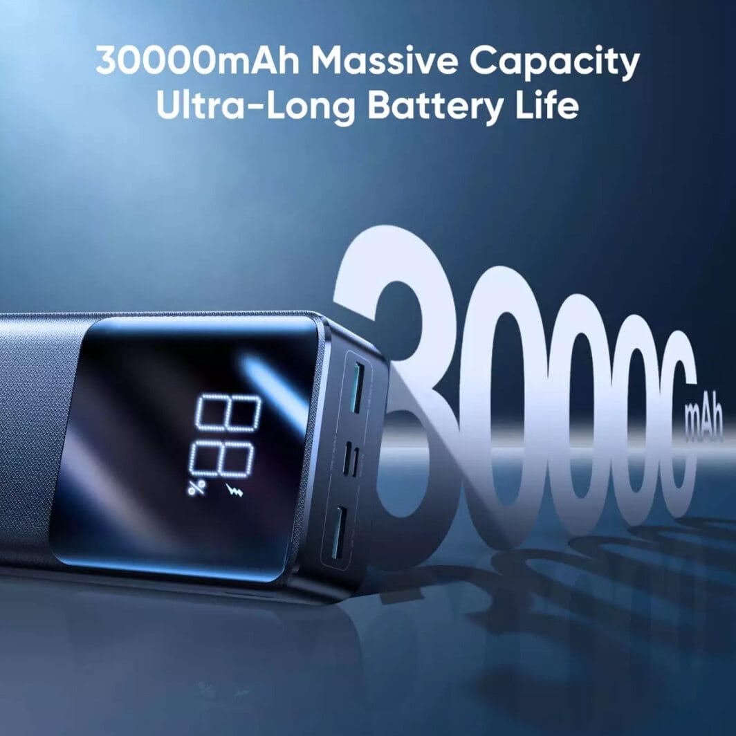 Picture of Joyroom JR-QP193 Super Fast 22.5W Power Bank 30000mAh-Black-Black