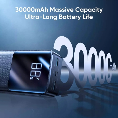 Picture of Joyroom JR-QP193 Super Fast 22.5W Power Bank 30000mAh-Black-Black