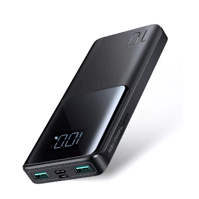 Picture of Joyroom JR-T013 Fast Charging 15W 10000mAh Power Bank Slim Light Weight With Big Digital Display-Black