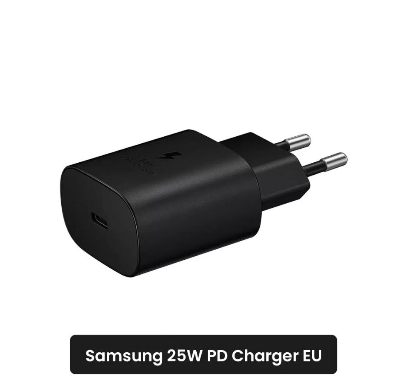 Picture of Samsung 25W PD Charger EU (Only Adapter)- Black-Black