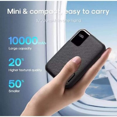 Picture of Joyroom Mini 10000 mAh XINGCHI Seriese LCD Display 20W Fast Charging Power Bank-Black