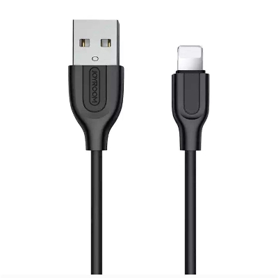 Picture of Joyroom Short cable 2.4A Fast charging USB to Lightning-Black