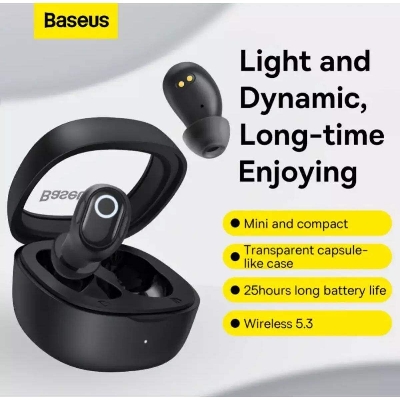 Picture of Baseus TWS WM02 Bowei True Wireless Earphone-Black