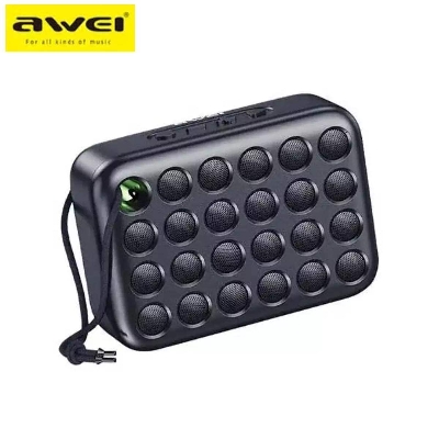 Picture of AWEI Y385 4W Promotional Outdoor Bluetooth Speakers Black-Black