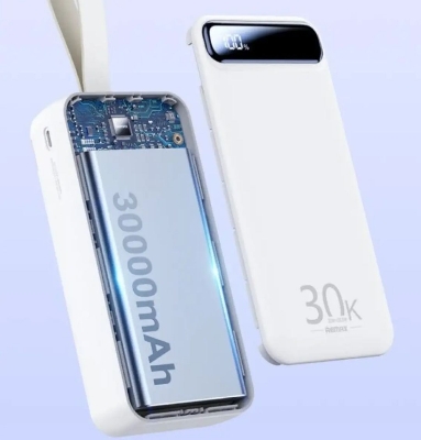 Picture of REMAX RPP-522 20W+22.5W PD+QC Powerbank 30000 mah Portable Smart Multi-compatible Fast Charging Power Bank 30000mah-BLUE-Blue