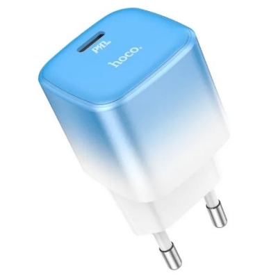 Picture of Hoco C101A PD 20W Fast Charger Adapter With Type C To Lightning Cable-White