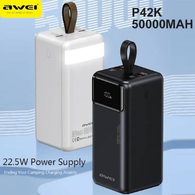 Picture of Awei P42K Power Bank 50000mAh Portable Powerbank-Black