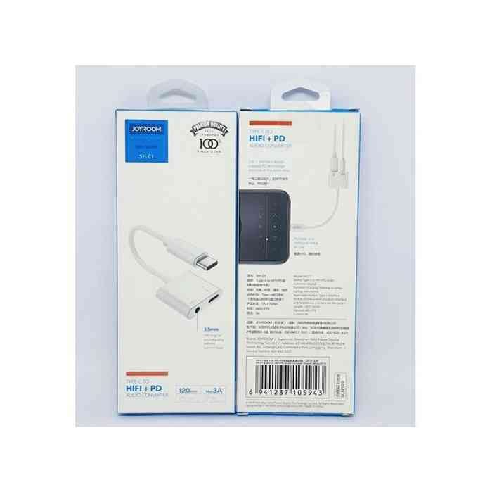 Picture of Joyroom SH-C1 Type-C HIFI + PD Audio Converter-White-White