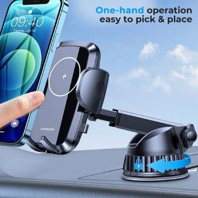Picture of JOYROOM JR-ZS241 15W Fast Charging Wireless Car Charger Holder-Black
