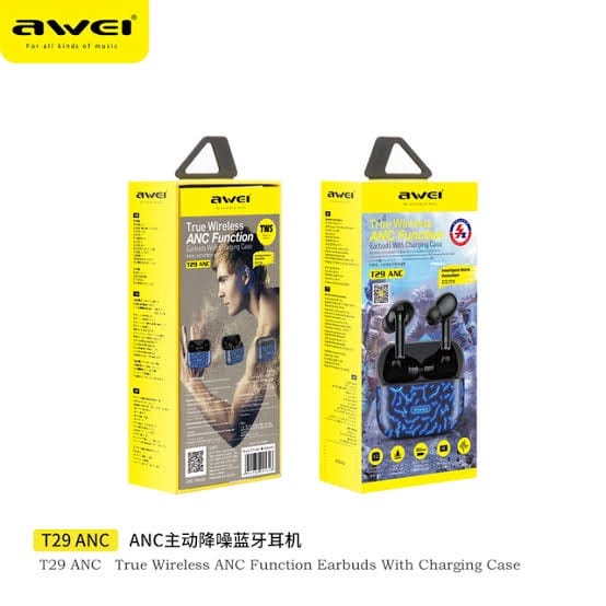 Picture of Awei T29 ANC TWS Wireless Earbuds-Black