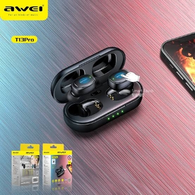Picture of Awei T13 Pro TWS Waterproof Touch Sports Earbuds-Black