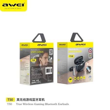 Picture of Awei T50 TWS Wireless Gaming Earbuds-Black