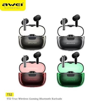 Picture of Awei T52 TWS Bluetooth Gaming Earbuds-Black