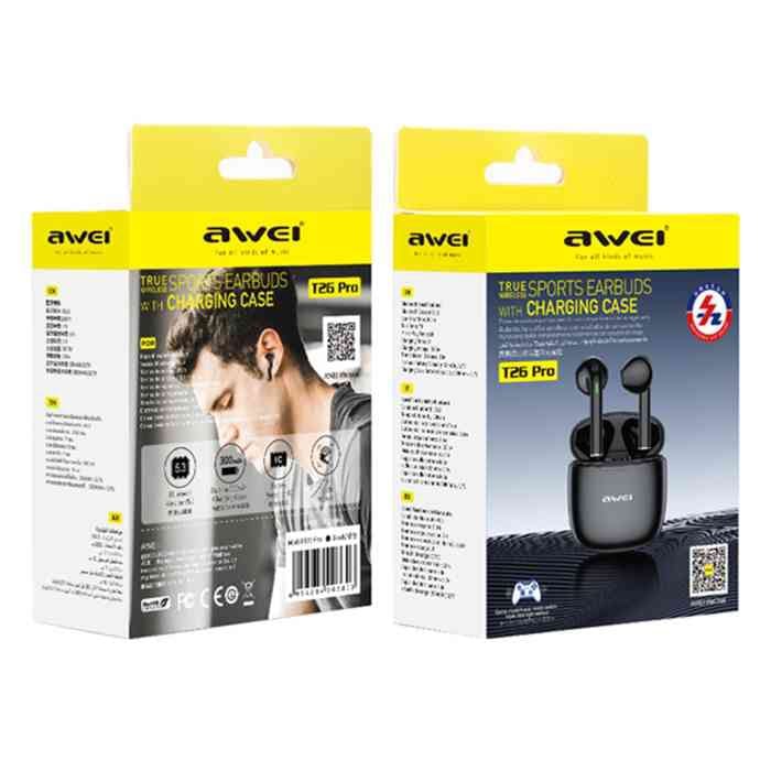Picture of AWEI T26 Pro True Wireless Earbuds With Noise Cancelling-Black