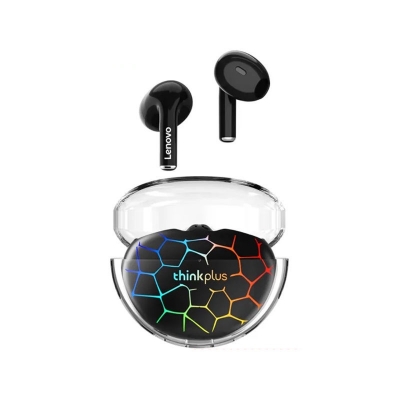 Picture of Lenovo LP80 Pro RGB TWS Bluetooth Wireless Earbuds-Black