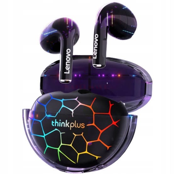Picture of Lenovo LP80 Pro RGB TWS Bluetooth Wireless Earbuds-Black