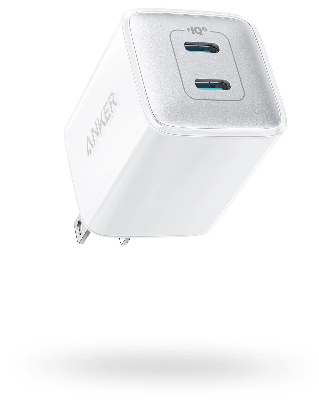 Picture of Anker 521 Charger Nano Pro 40W PIQ 3.0 Dual Port Compact Fast USB C Charger fo...-White