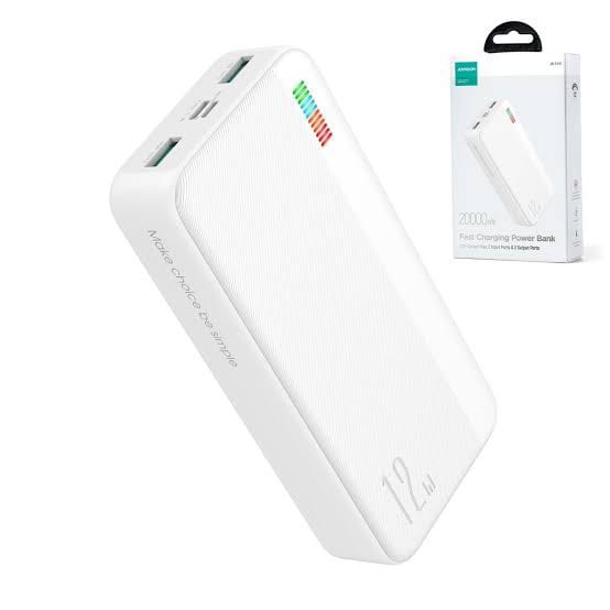 Picture of Joyroom JR-T017 Dazzling Series 20000mah 12W Power Bank-White