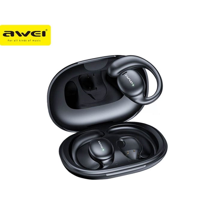 Picture of Awei T80 OWS Bluetooth Air Conduction Earbuds Headset With Mic-Black