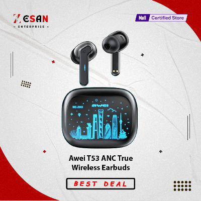 Picture of Awei T53 ANC Wireless Bluetooth Earbuds-Black