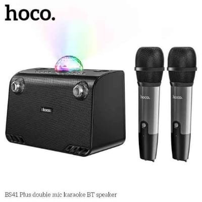 Picture of HOCO BS41 Plus Double Mic Karaoke Wireless Bluetooth Speaker-Aqua