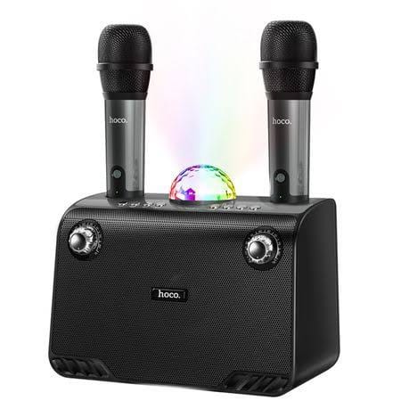 Picture of HOCO BS41 Plus Double Mic Karaoke Wireless Bluetooth Speaker-Aqua